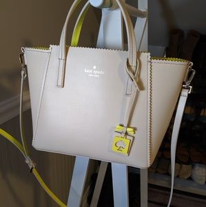 Kate Spade - Light Beige & Yellow Purse
